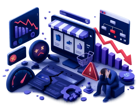 Digital Marketing Analytics Dashboard SEO-friendly ALT tag for e-commerce analytics dashboard.