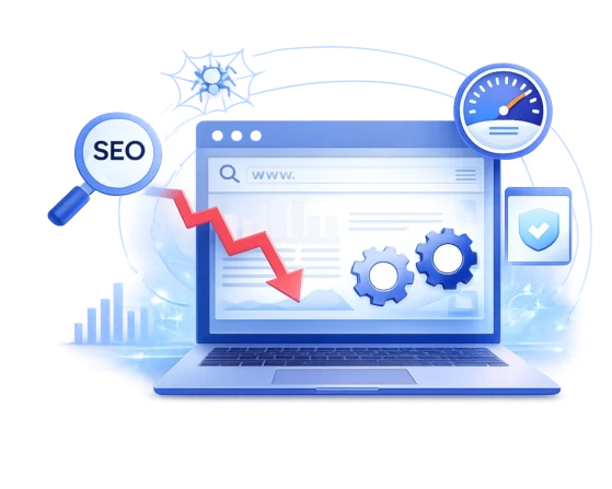 SEO analysis and optimisation for better online visibility and higher search rankings.
